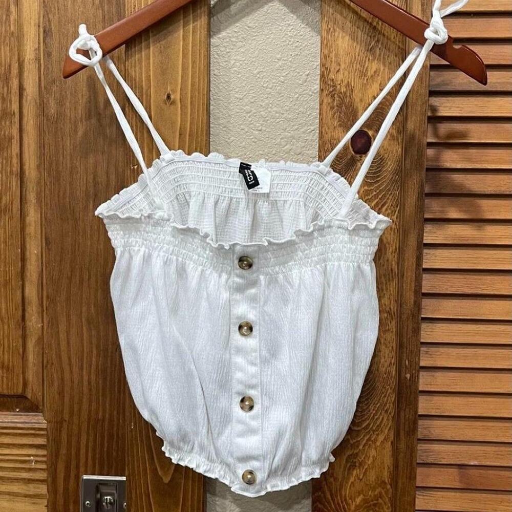 H&M white crop top